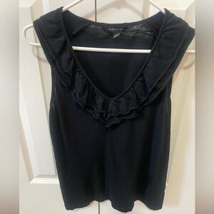 Banana Republic Sleeveless Top with Ruffle Neckline